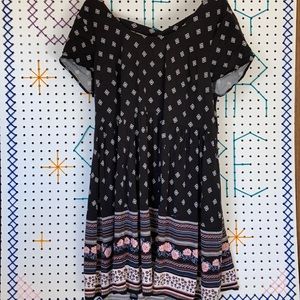 TORRID, patterned mini-dress, sz 1/14-16